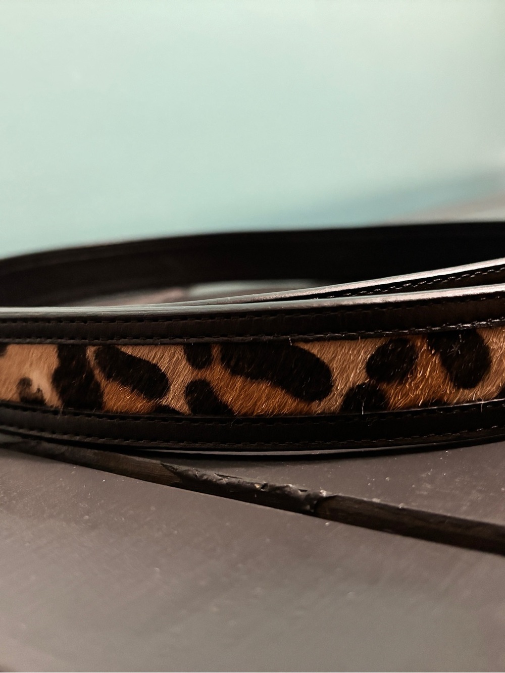 Tory Burch Leopard Calf Hair Belt | Size Small | NWOT | Excellent Condition